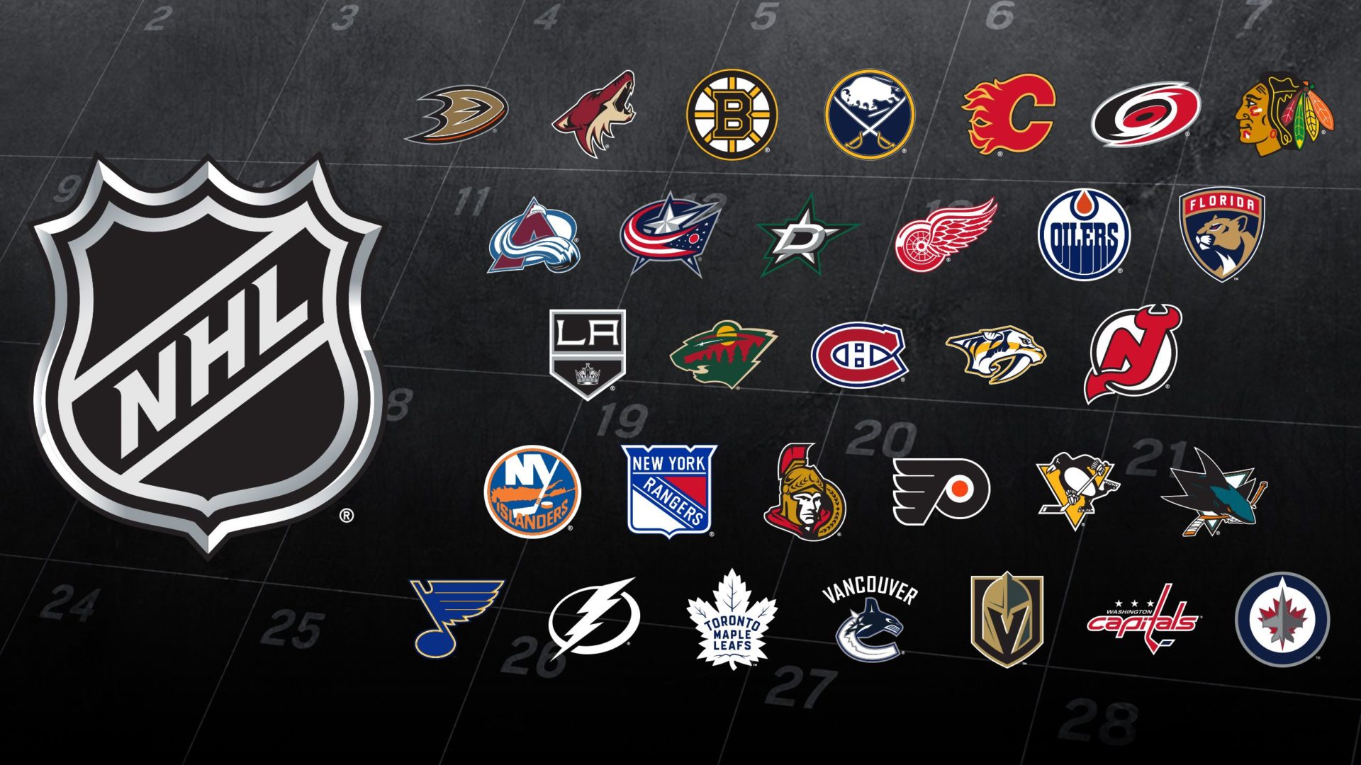 Значки команд НХЛ 2021