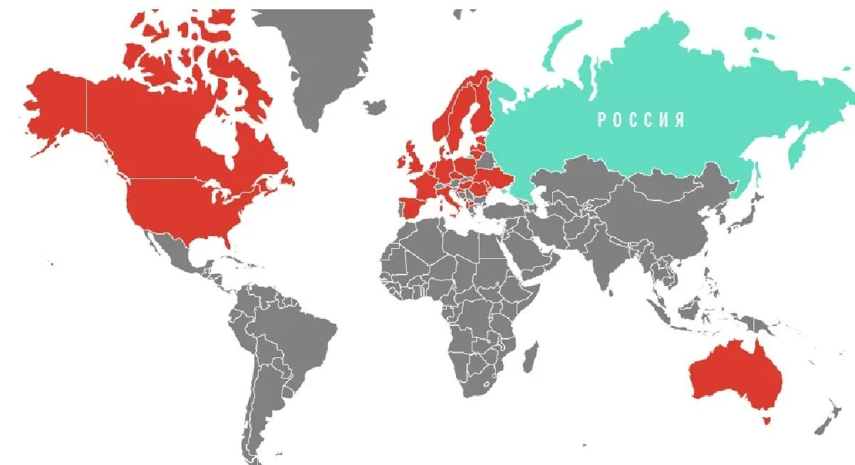 Карта дружественных стран россии